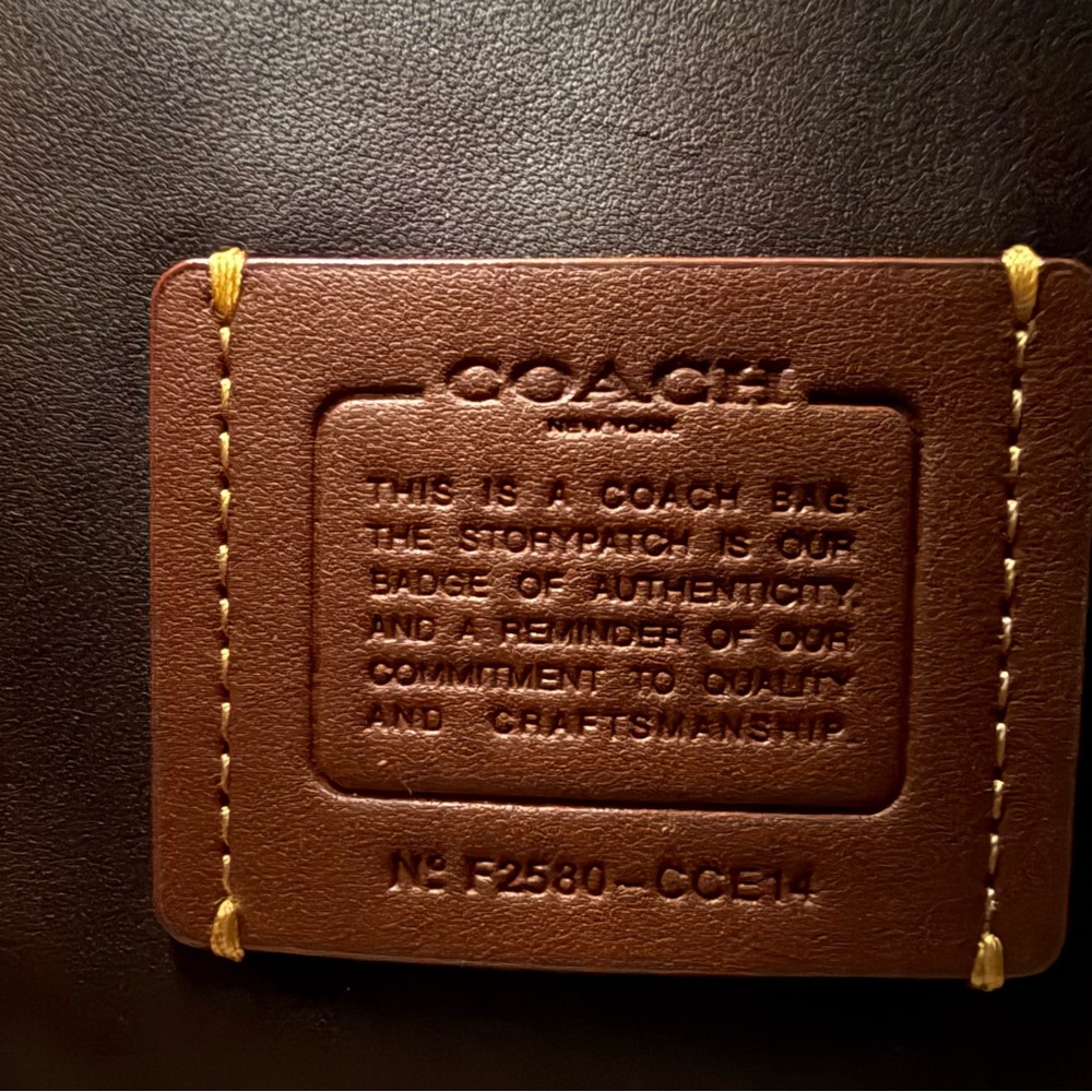 Nwot Coach Calf Hair Crossbody in Brown, Cream & Black - Picture 5 of 10